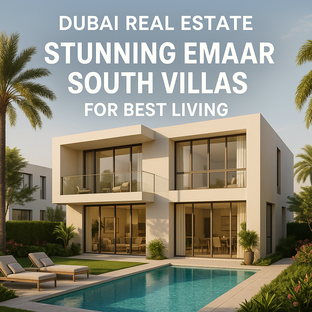 Generate a high-quality, relevant image prompt for an article about: Dubai Real Estate: Stunning Ema