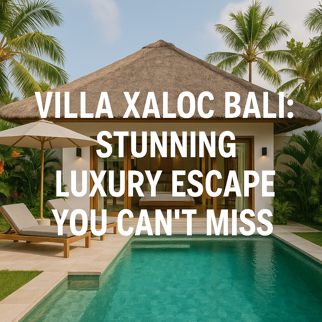 Generate a high-quality, relevant image prompt for an article about: Villa Xaloc Bali: Stunning Luxu