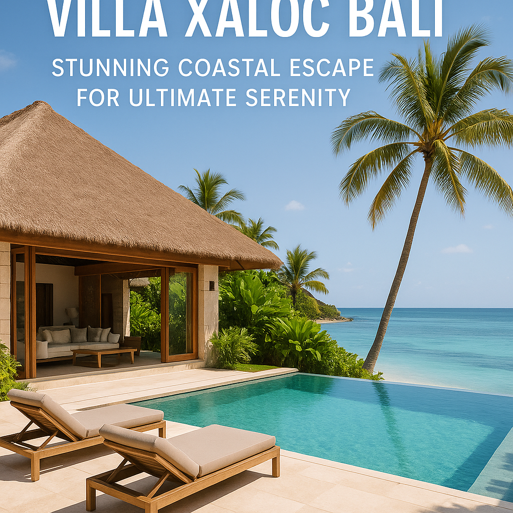 Generate a high-quality, relevant image prompt for an article about: Villa Xaloc Bali: Stunning Coas