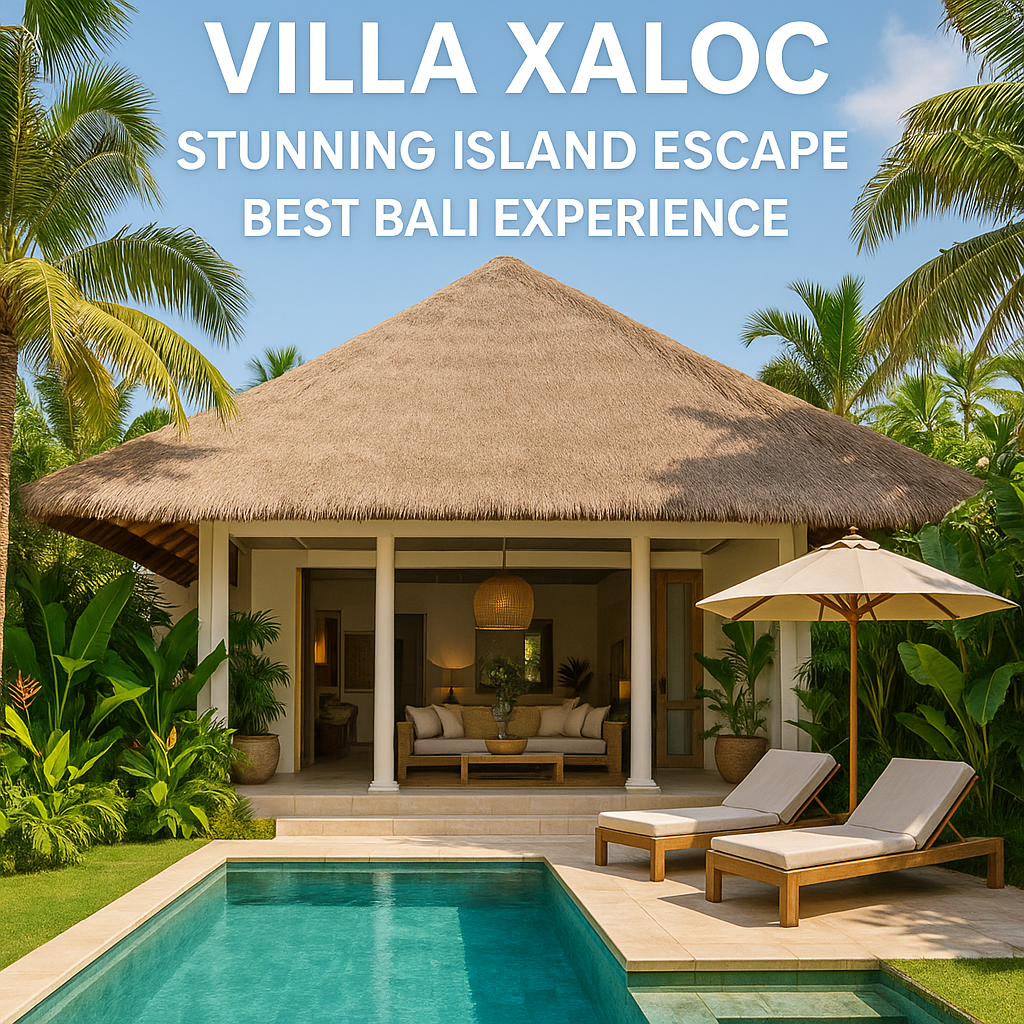 Generate a high-quality, relevant image prompt for an article about: Villa Xaloc Stunning Island Esc