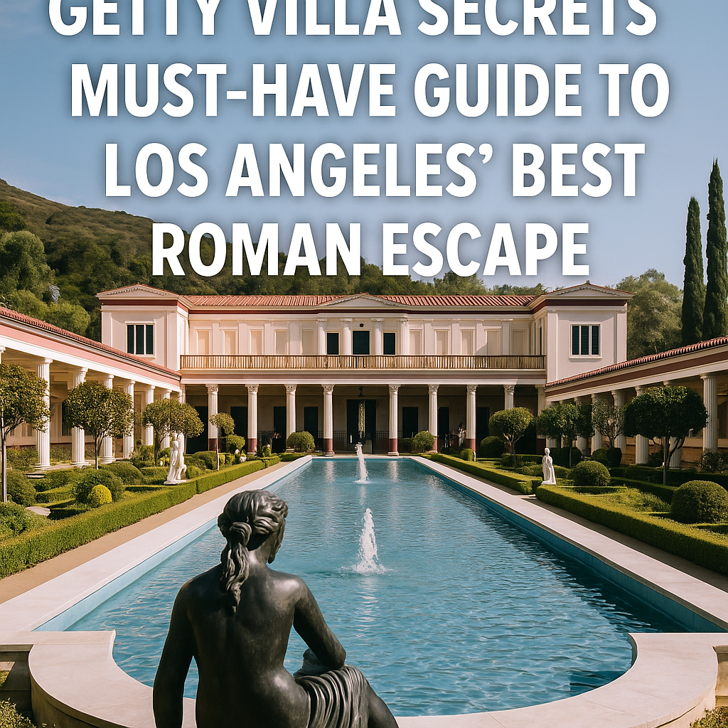 Generate a high-quality, relevant image prompt for an article about: Getty Villa Secrets: Must-Have
