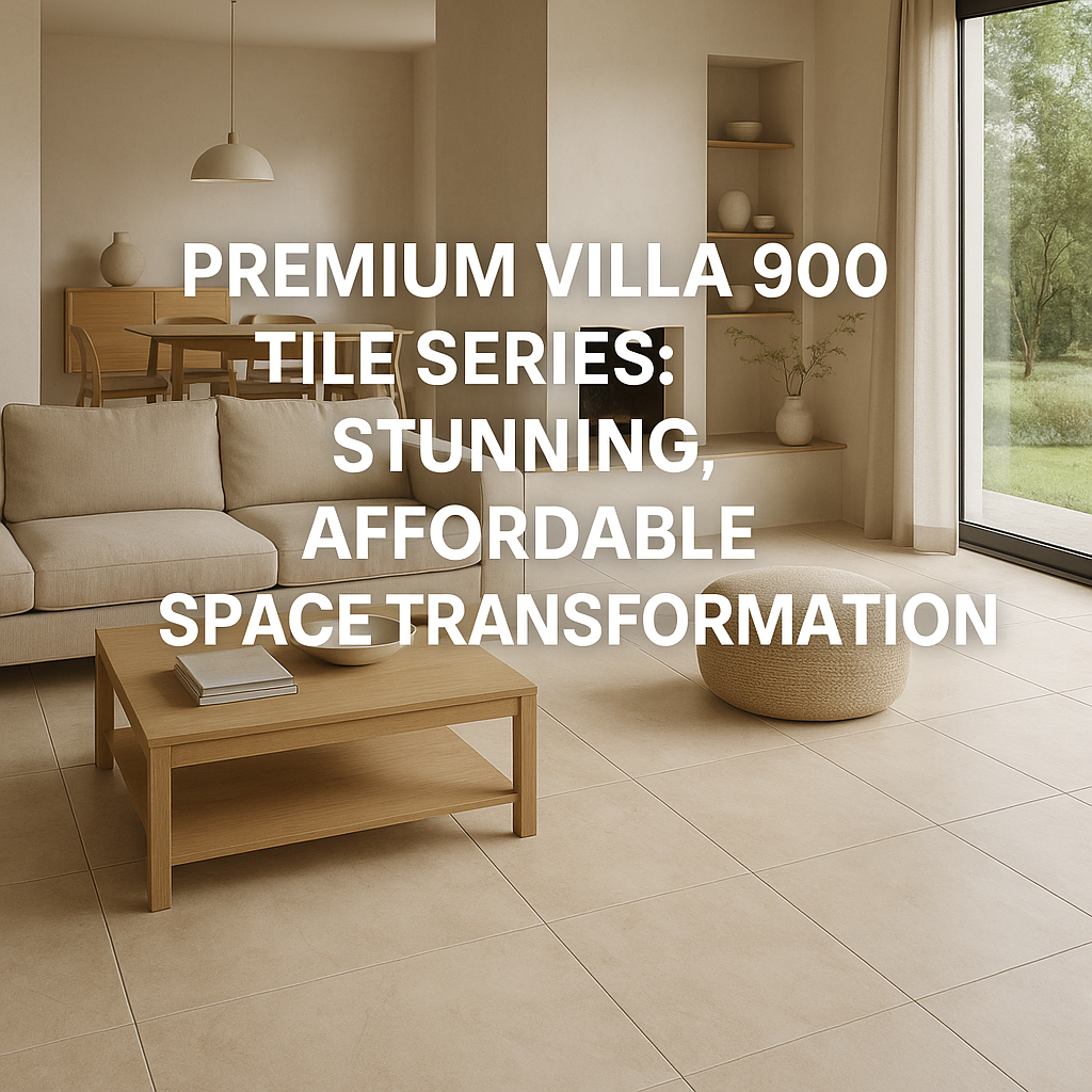 Generate a high-quality, relevant image prompt for an article about: Premium Villa 900 Tile Series: