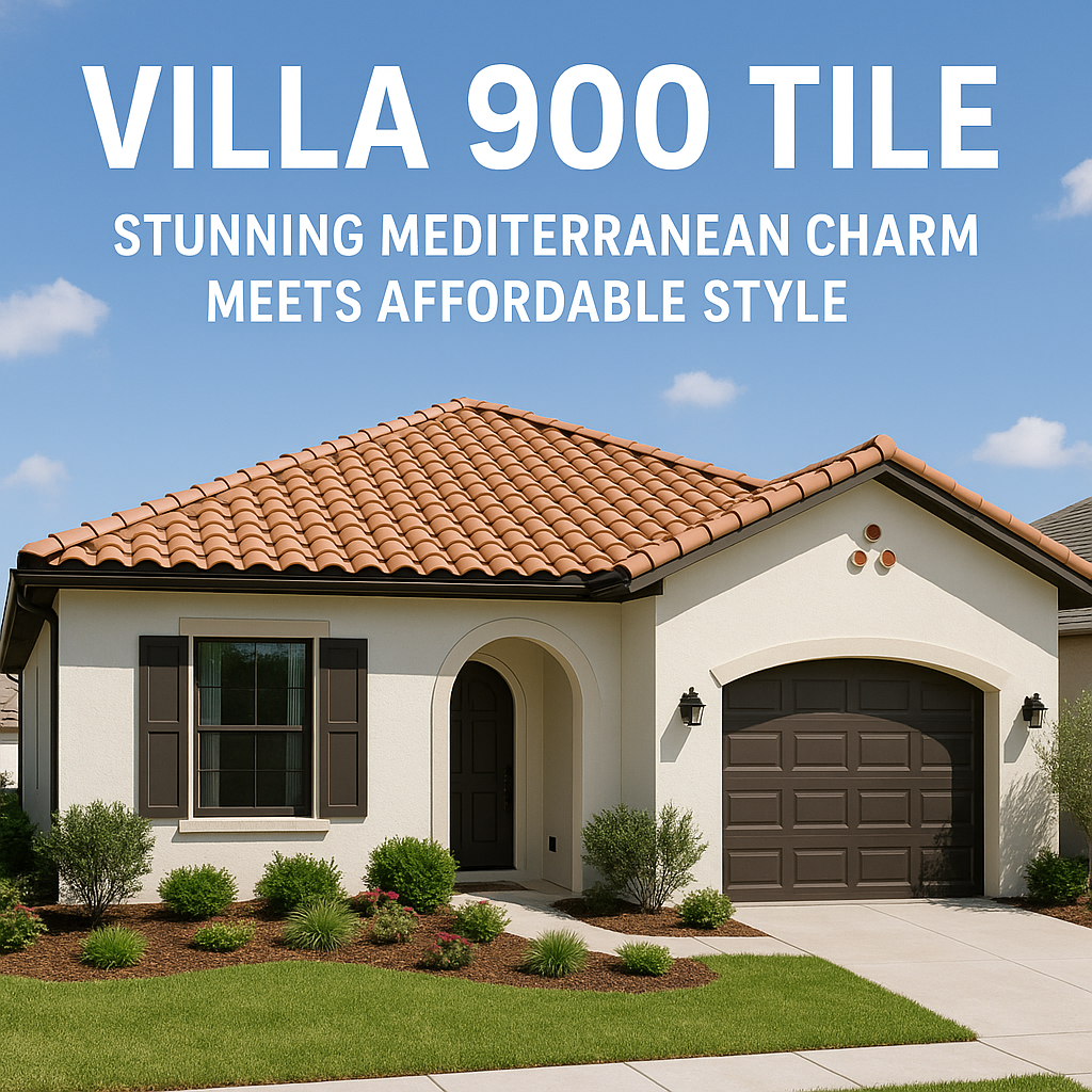 Generate a high-quality, relevant image prompt for an article about: Villa 900 Tile: Stunning Medite