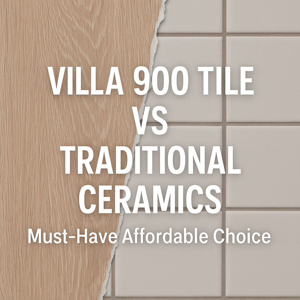 Generate a high-quality, relevant image prompt for an article about: Villa 900 Tile vs Traditional C