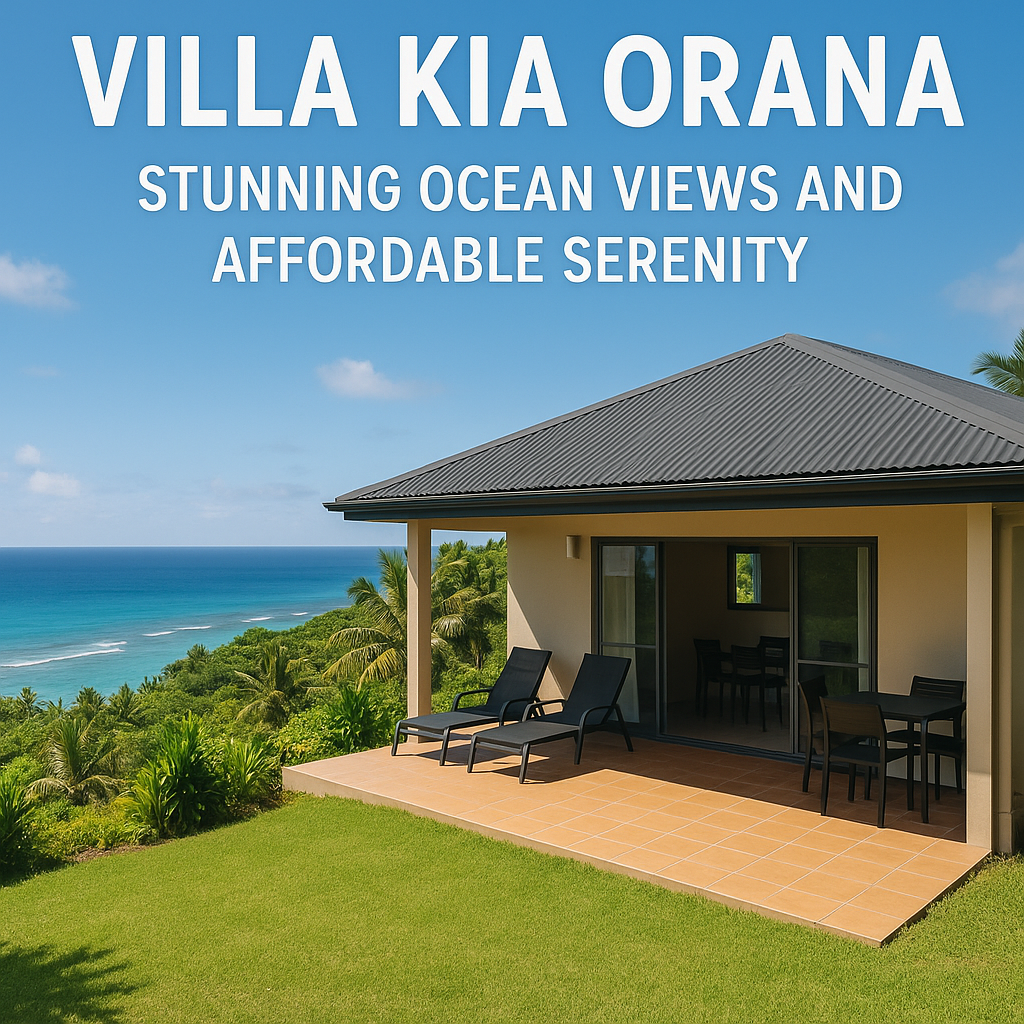 Generate a high-quality, relevant image prompt for an article about: Villa Kia Orana: Stunning Ocean