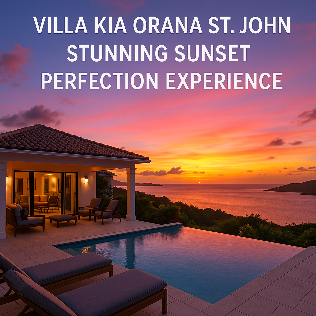 Generate a high-quality, relevant image prompt for an article about: Villa Kia Orana St. John: Stunn