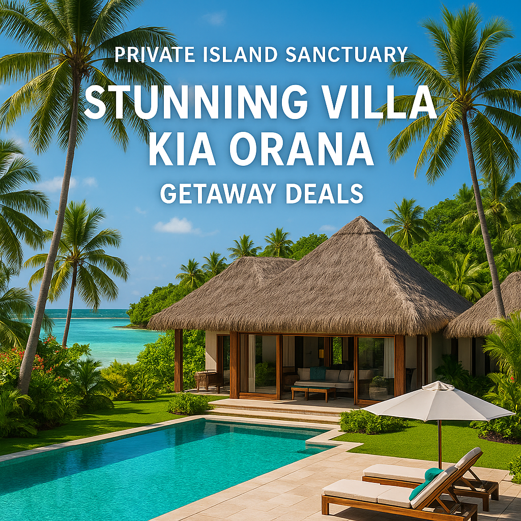 Generate a high-quality, relevant image prompt for an article about: Private Island Sanctuary: Stunn