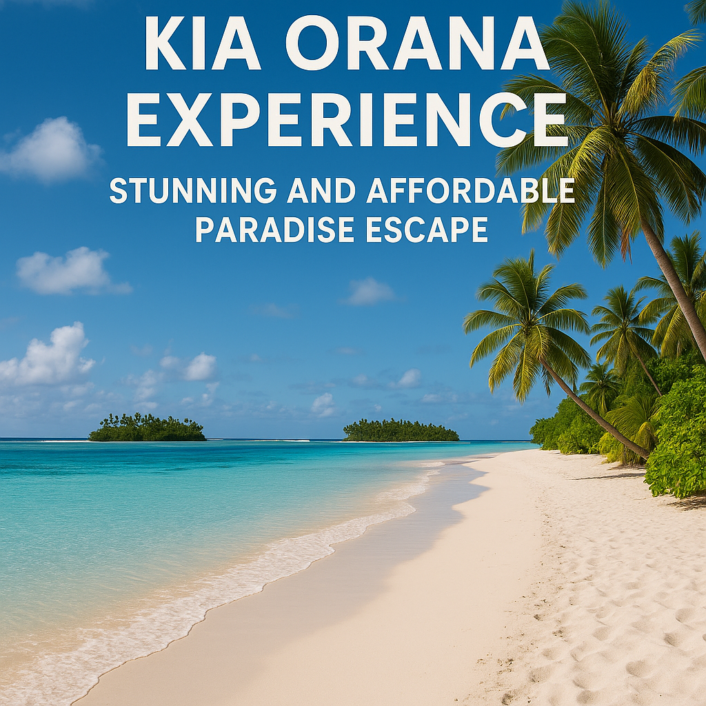Generate a high-quality, relevant image prompt for an article about: Kia Orana Experience: Stunning