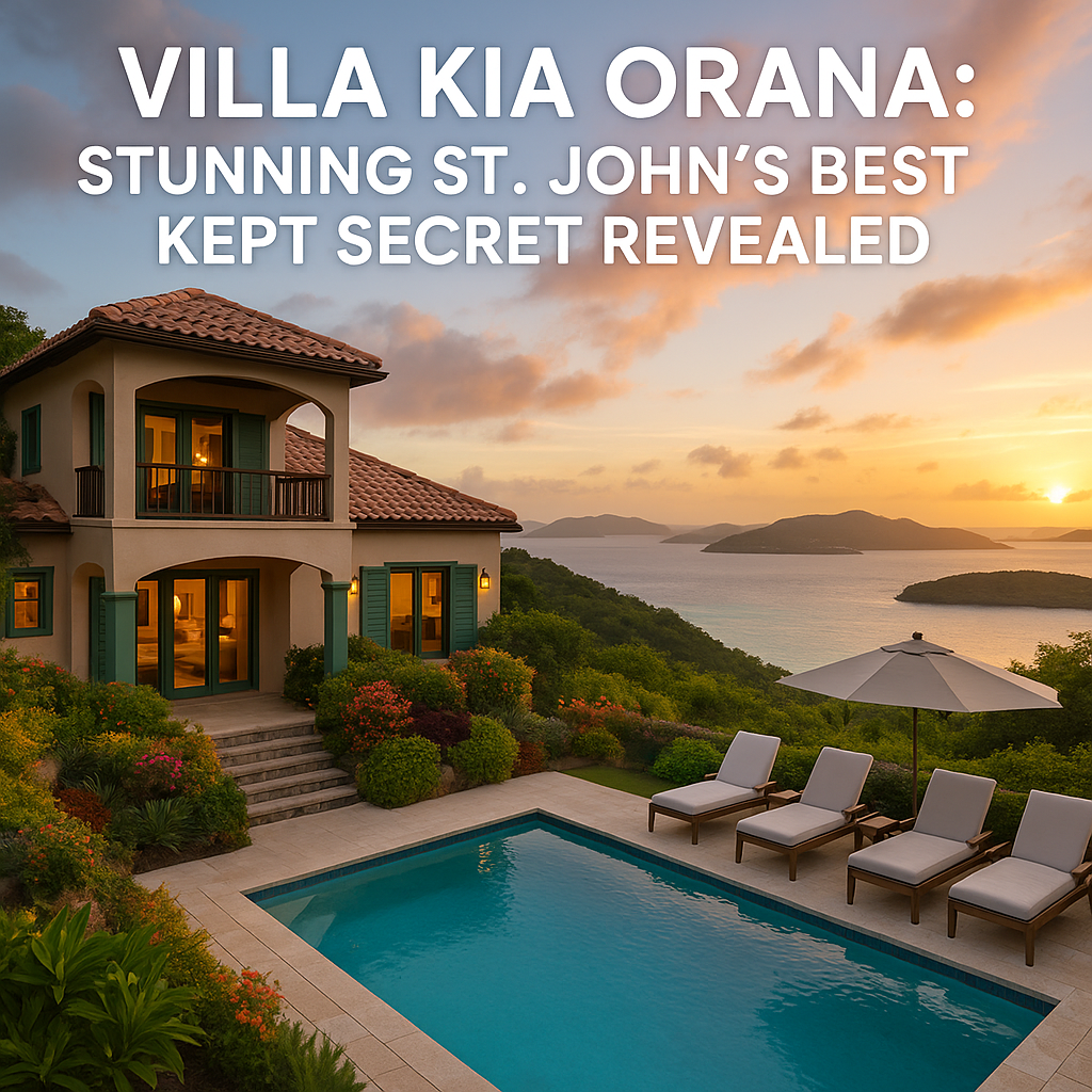 Generate a high-quality, relevant image prompt for an article about: Villa Kia Orana: Stunning St. J